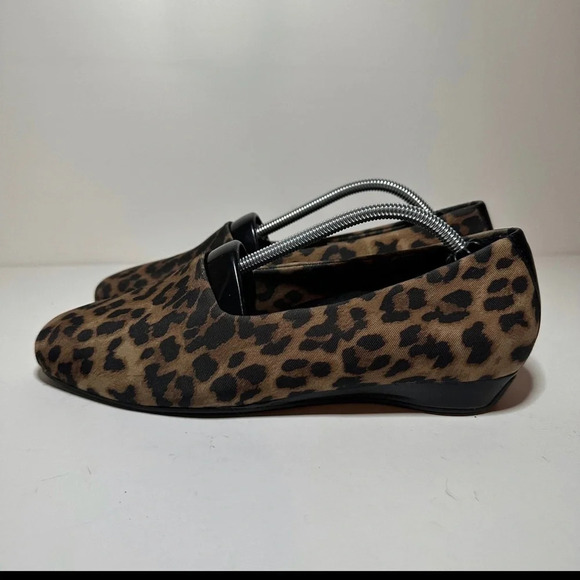 Vionic Shoes - VIONIC Powell Women's Leopard Demi Wedge Comfort Orthaheel Slip-on Shoes Size 8